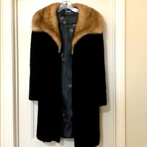 Weiss and Fur black Coat